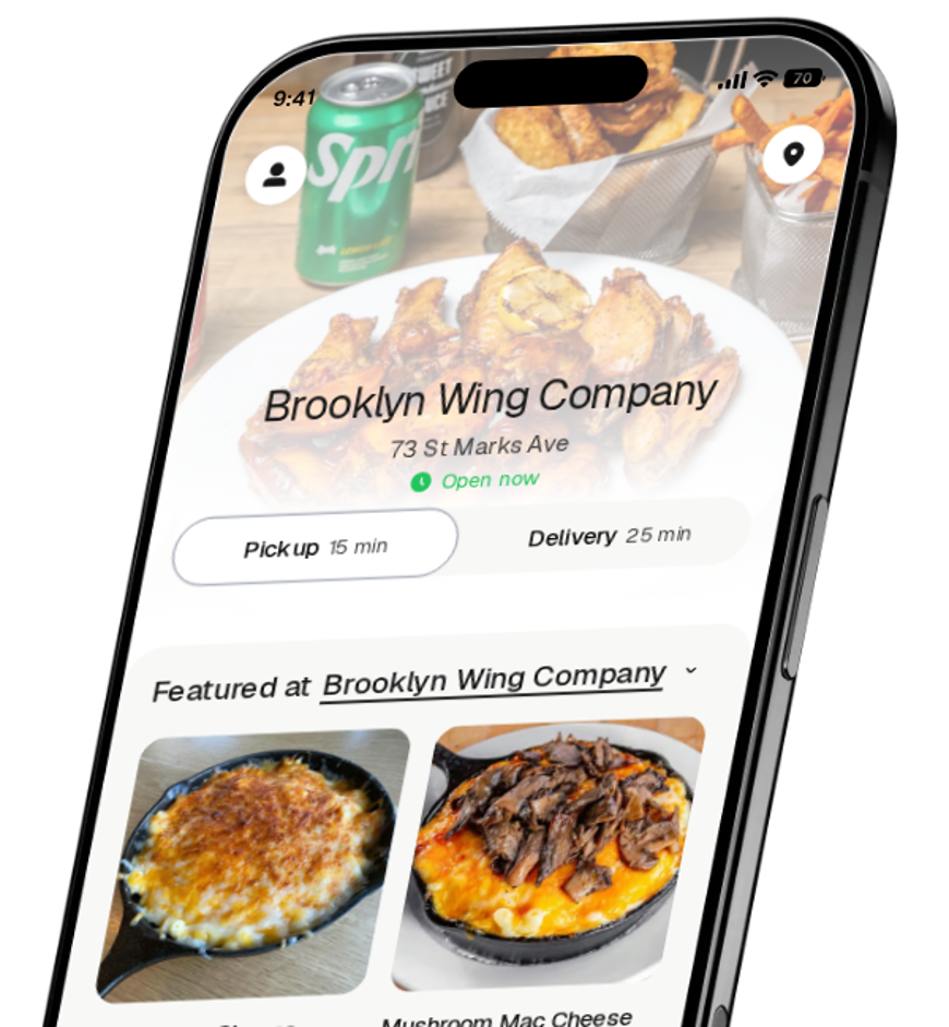 Brooklyn Wing Company app preview