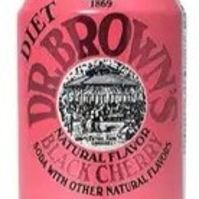 Diet Dr. Browns Black Cherry.